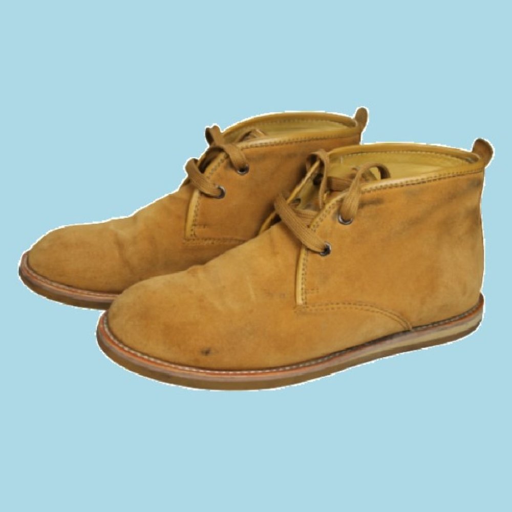 Louis Vuitton Womens Shoes Chukka Desert Boots 36 6 Tan Suede